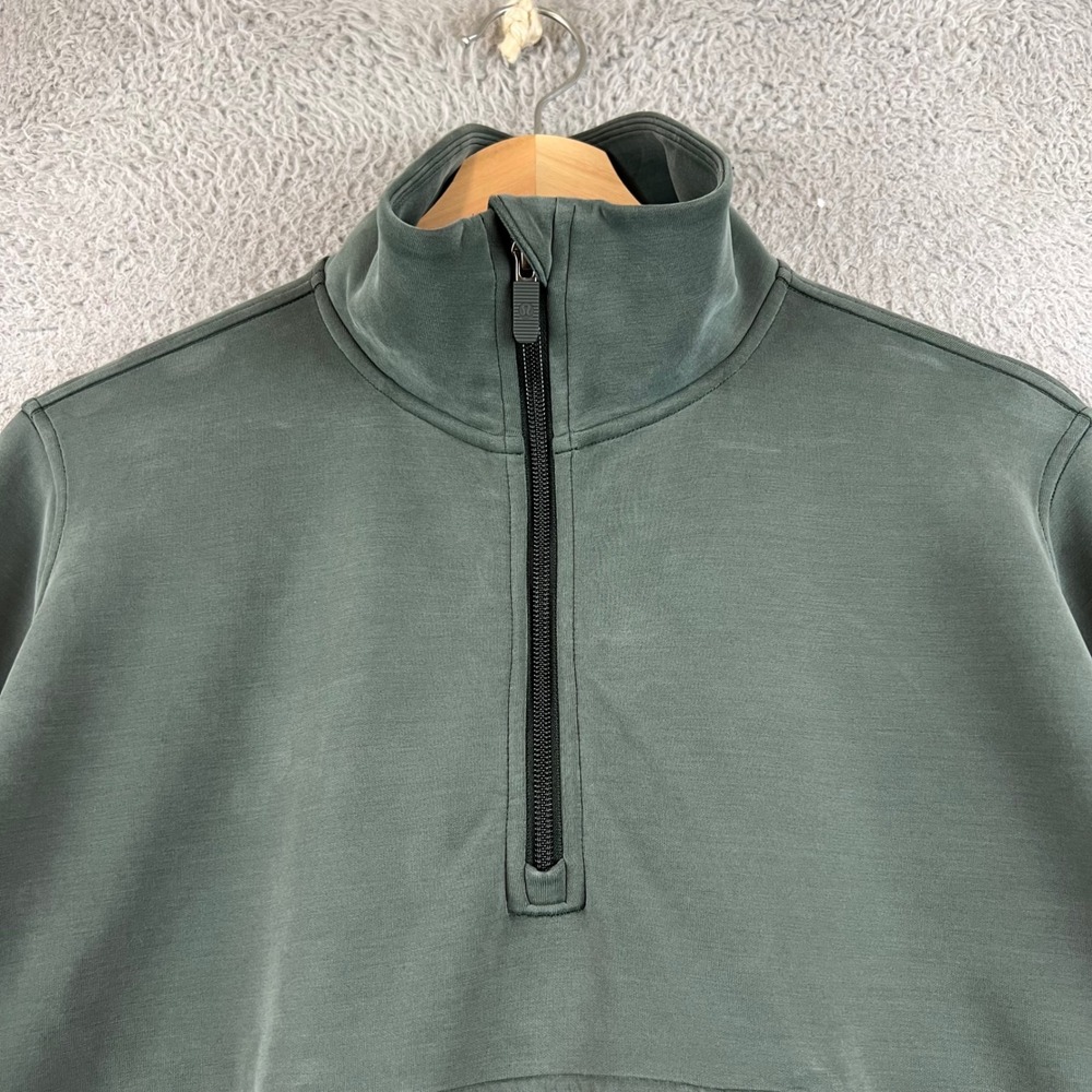 Lululemon Scuba Oversized Half-Zip Pullover Green LW3IDXS Size 6 - Picture 5 of 13